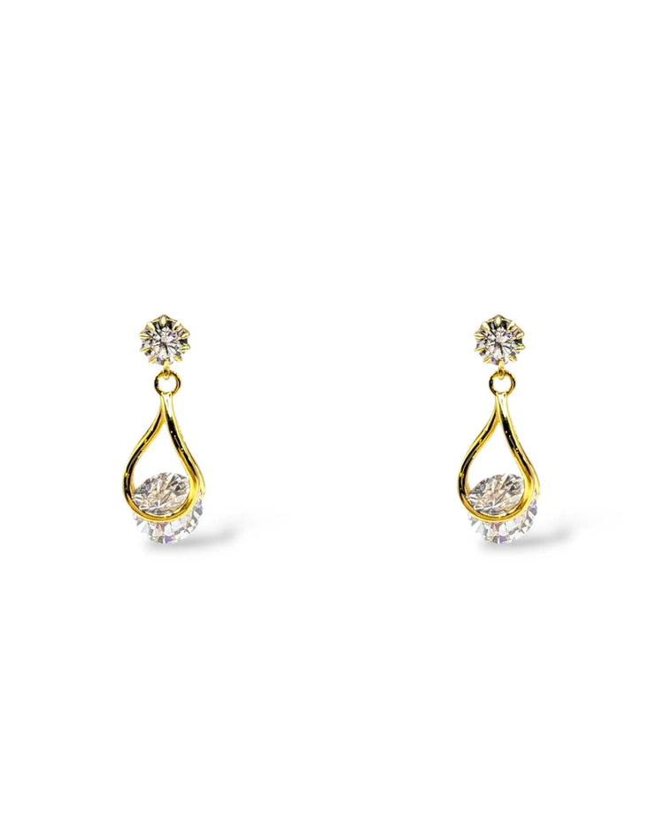 Perry CZ Crystal Drop Earrings
